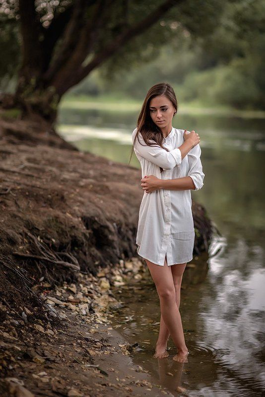 85мм, Вода, Девушка, Пляж, Река Маша(серия) фото превью