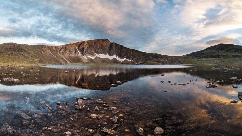 урал, приполярный урал, горы, озеро, отражение, пейзаж, север Озеро Бублик фото превью