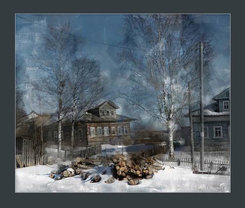 зима в деревне. 2016