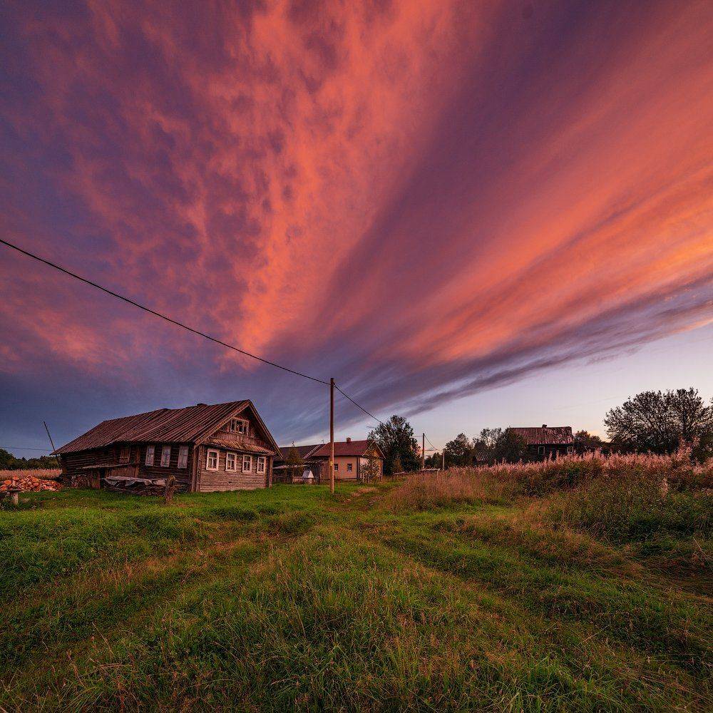 Август, Великий двор, Вечер, Вологодчина, Лето, Роман Горячий