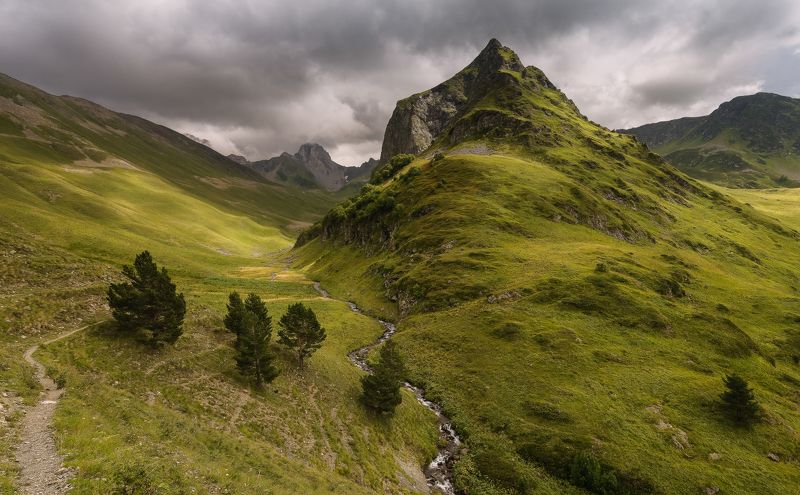 горы, август, 2016, шхуанта, долина, реки, загедан, скала, загедан ХМУРИЛОСЬ НЕБО НАД ШХУАНТОЙ фото превью