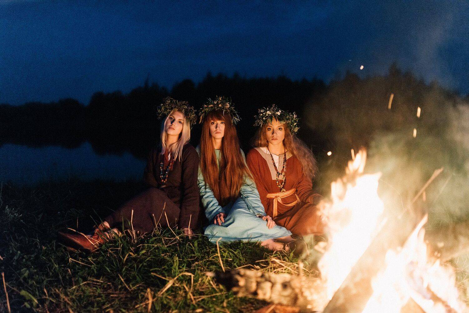 girl, portrait, slavs, fire, night, nikonru, Кирилл Соколов