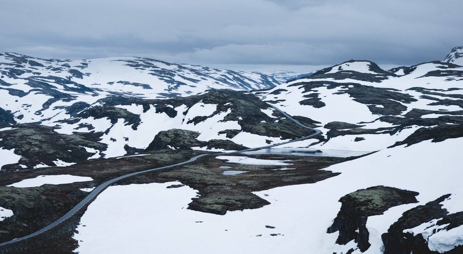 норвегия, горы, снег, дорога, norway, mountains, snow, road, Дмитрий