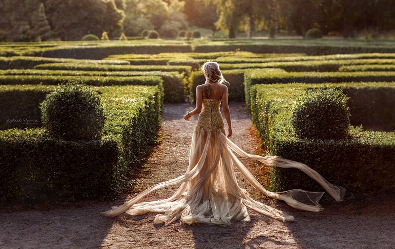 Dress, Dzhul irina, Girl, Gold, Irinadzhul, People, Portrait, Sun, Sunset *** фото превью