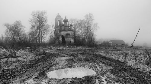 Про лужу и шлагбаум.