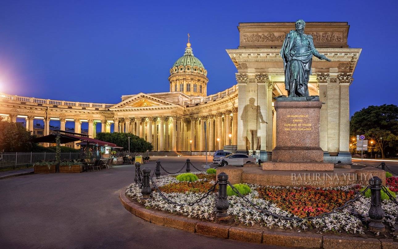 санкт-петербург, барклай, казанский собор, ночь, город, архитектура,, Юлия Батурина