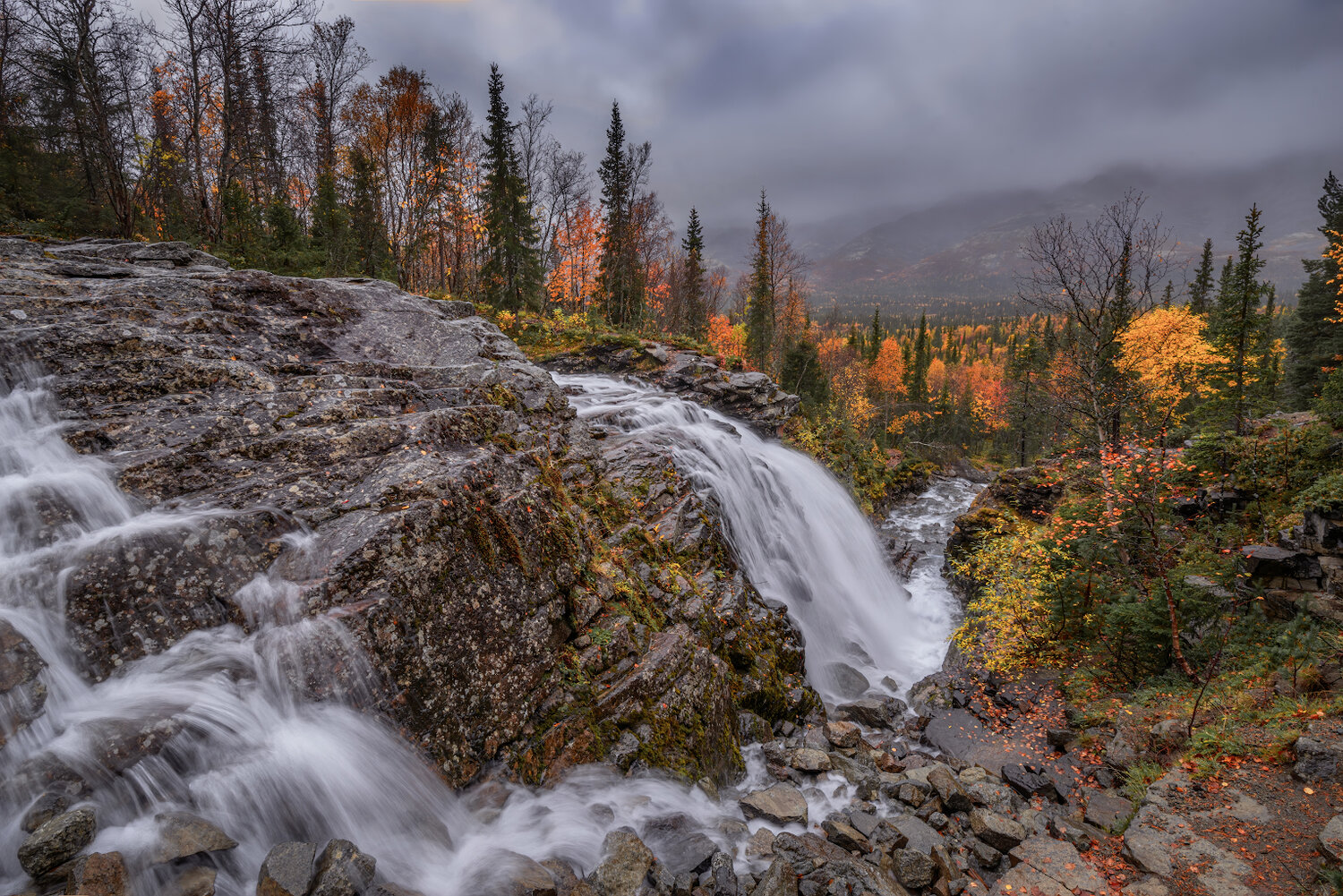 водопад_рисйок, хибины, осень, водопад, рисйок, Марина Мурашова