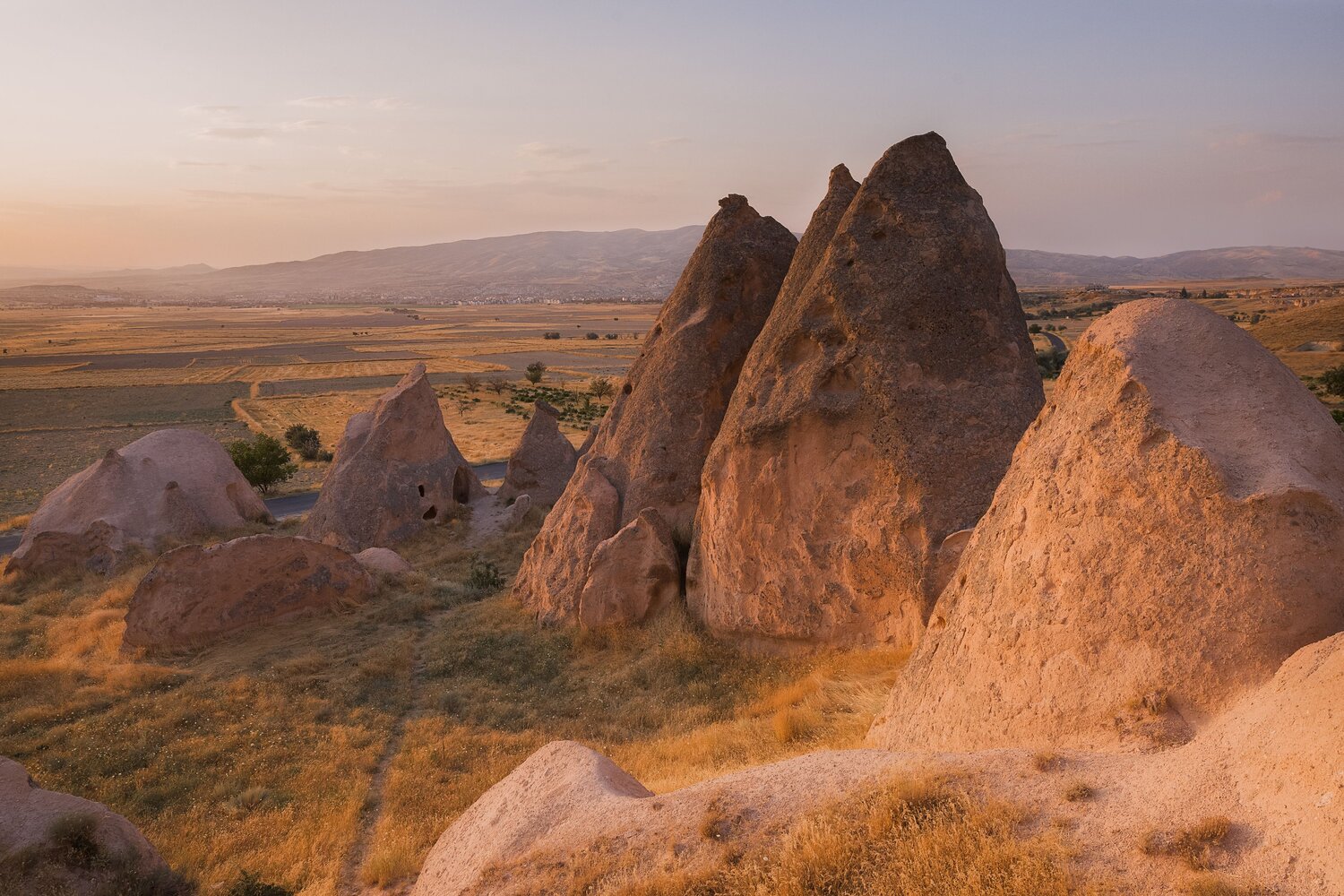 закат, Каппадокия, Турция, краски, скалы, Влад Рябинин