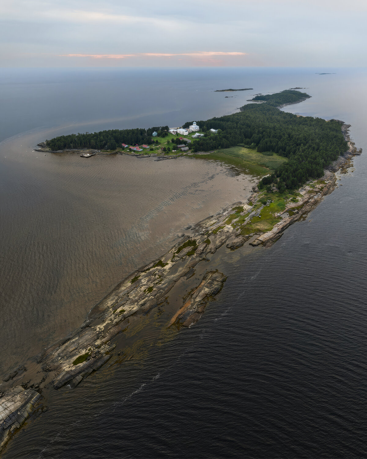 остров, кий, остров кий, белое море, архангельская область, аэросъемка, вид сверху, Игорь Юркин