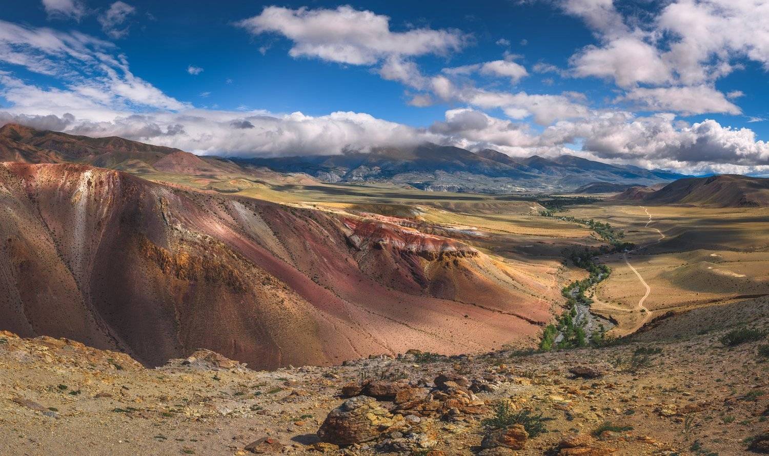 Кызыл-Чин, Горный Алтай, дорога, Марс, Россия, природа, пейзаж., Роман Карамышев