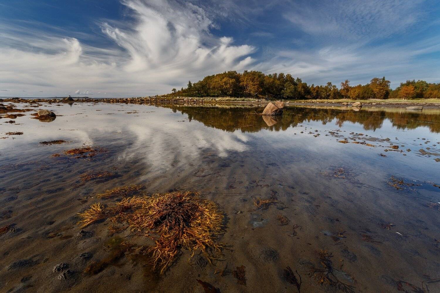 Море, вода, облака, Соловецкие острова, Белое море, Павел Попов