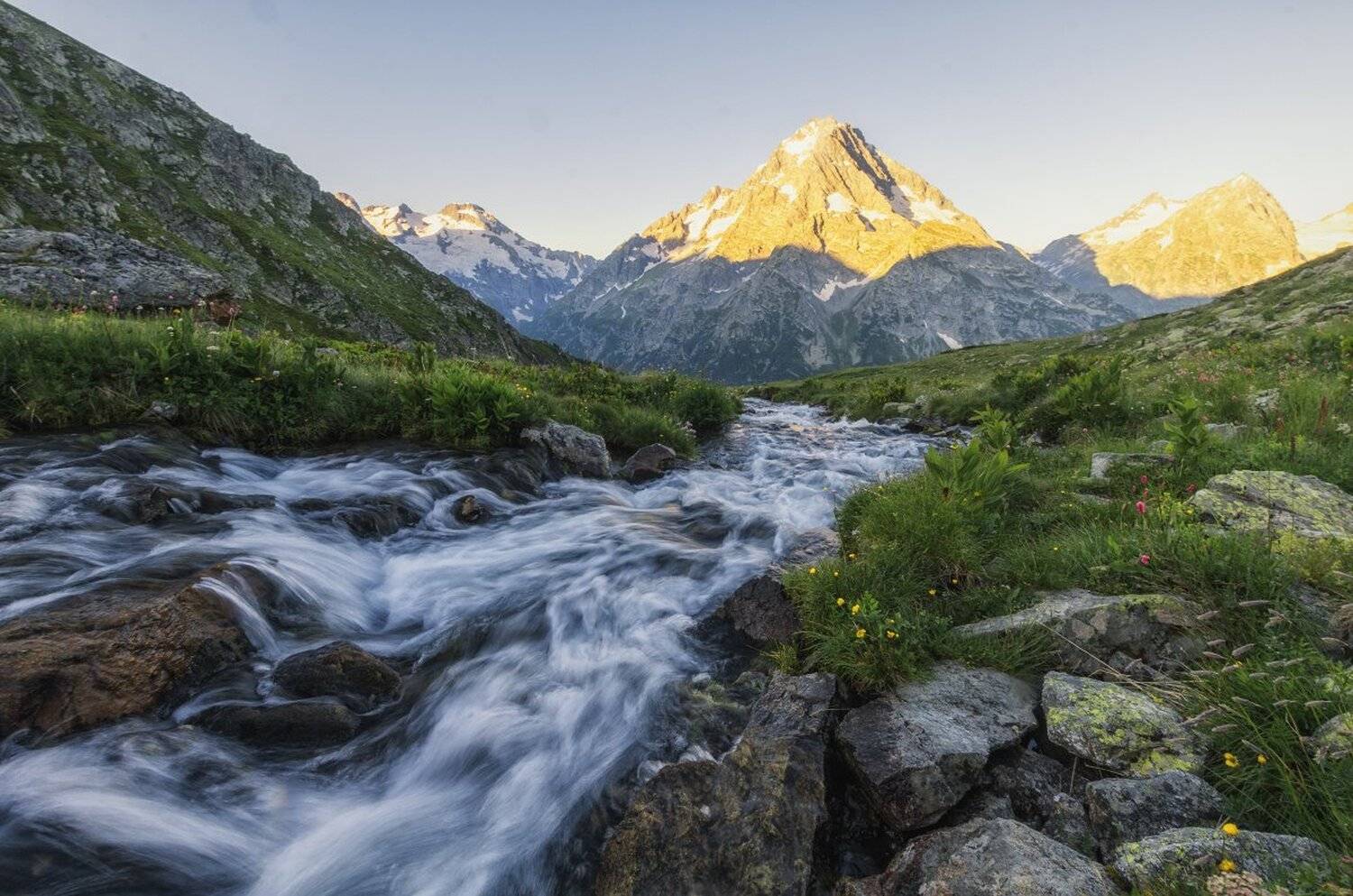 горы, d7000, nikon, горные реки, горная река, рассвет, Сергей Лукашенко