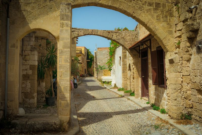 греция, родос Улочки старого Родоса фото превью