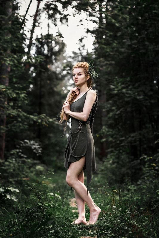 девушка портрет весушки рыжая лицоо глаза волосы сказка   фото превью