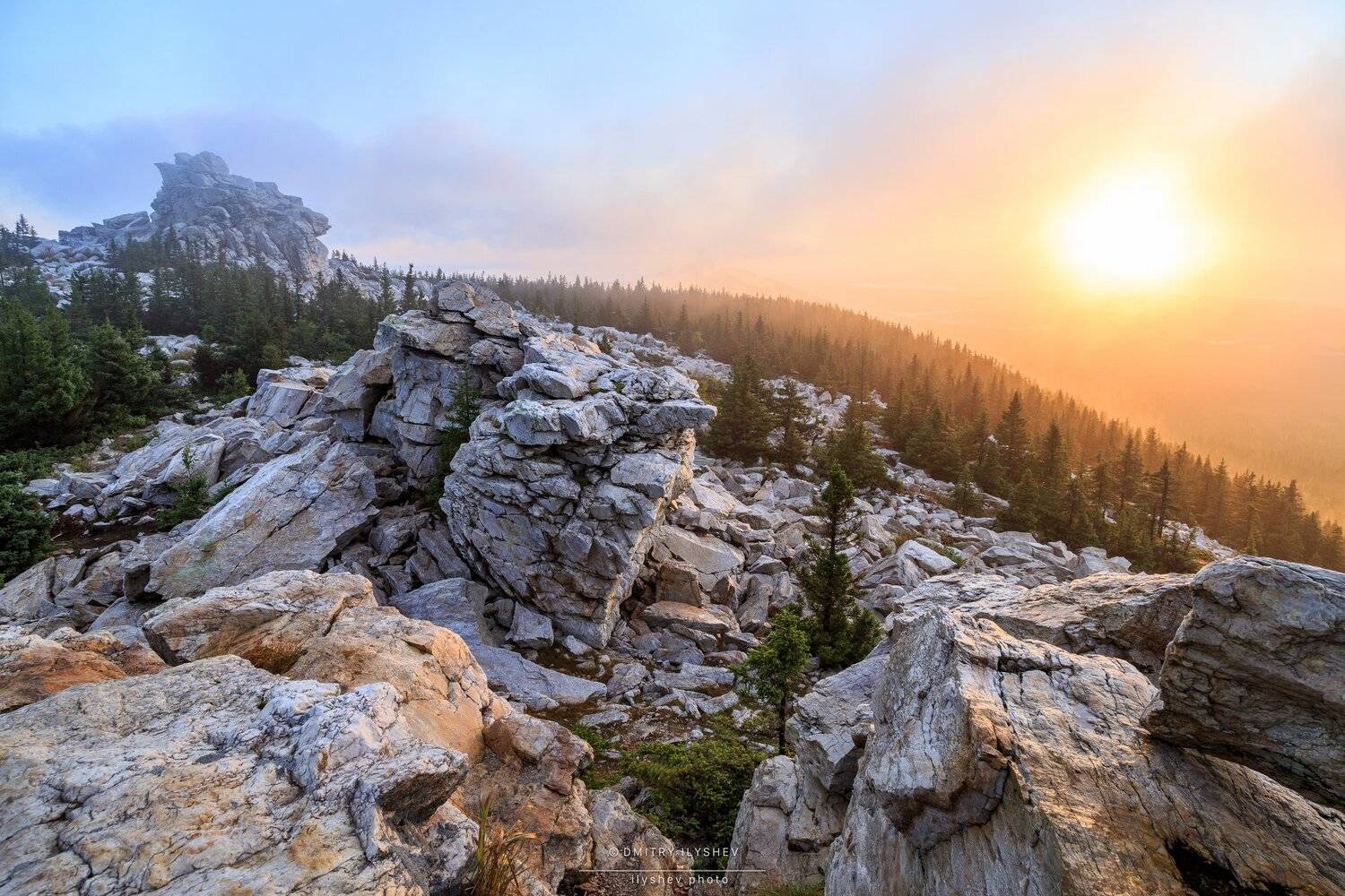 рассвет, зюраткуль, хребет зюраткуль, пейзаж, природа, солнце в облаках, илышев, Dmitry Ilyshev
