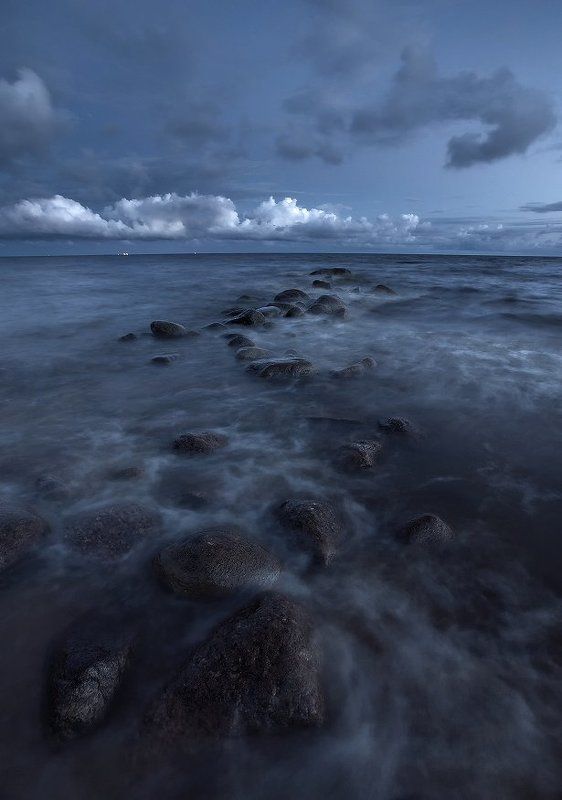 Финский залив Белая балтийская ночь фото превью