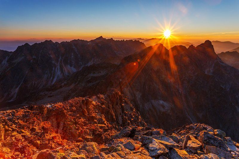 Tatry. Wschód na Rysach. фото превью