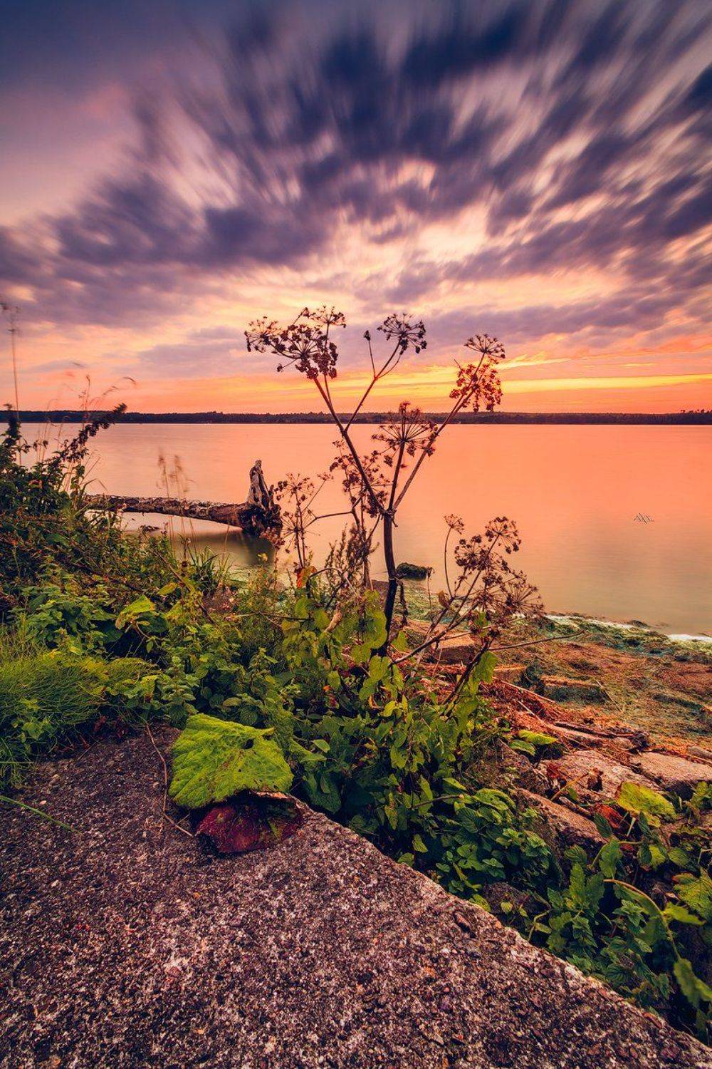 Colors, Curoniain gulf, Lithuania, Long exposure, Sunset, Руслан Болгов (Axe)