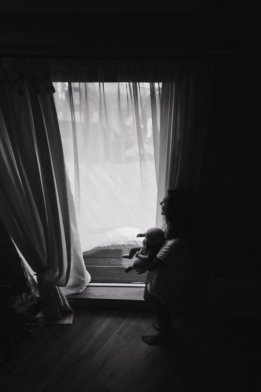 Малыш, Мама, Семейная фотография, Семейный портрет, Семейный фотограф, Семья, Чб *** фото превью