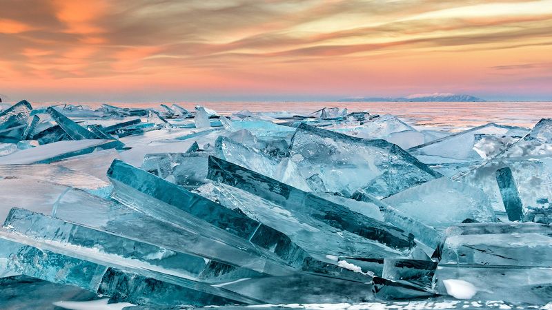 Закат на Байкале фото превью