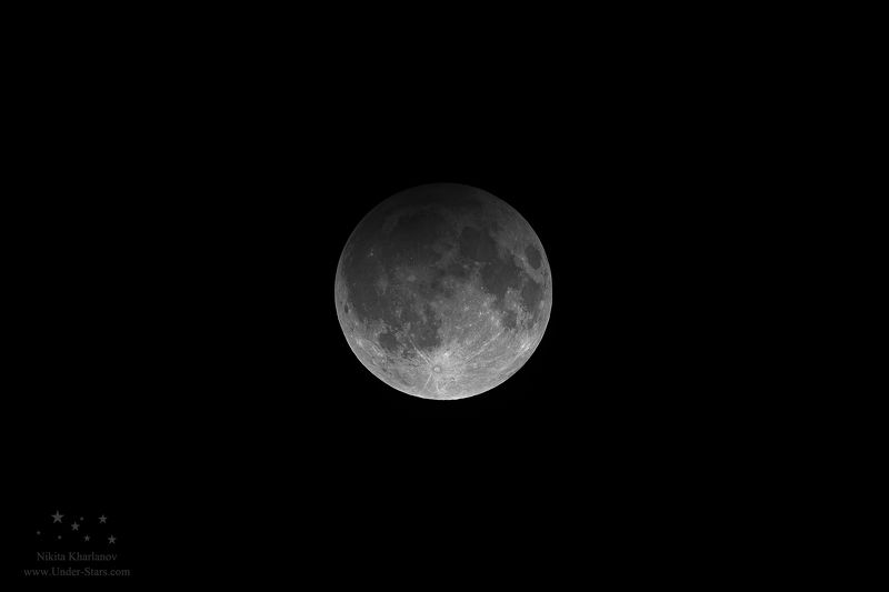 луна, затмение, астрофото, лунное затмение, полутеневое затмение, тень земли Лунное затмение фото превью