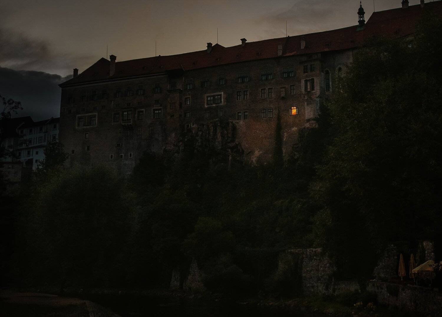 Вечер, Замок, Окно, Путешествия, Свет, Чехия, Вавилова Елизавета