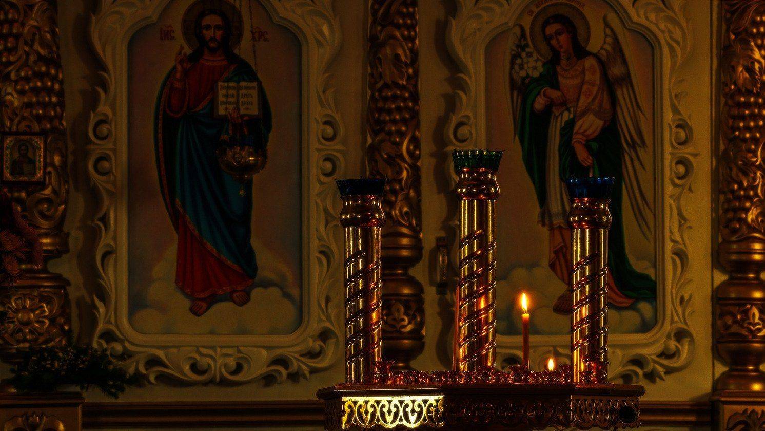 храм, свеча, Александр Потапов