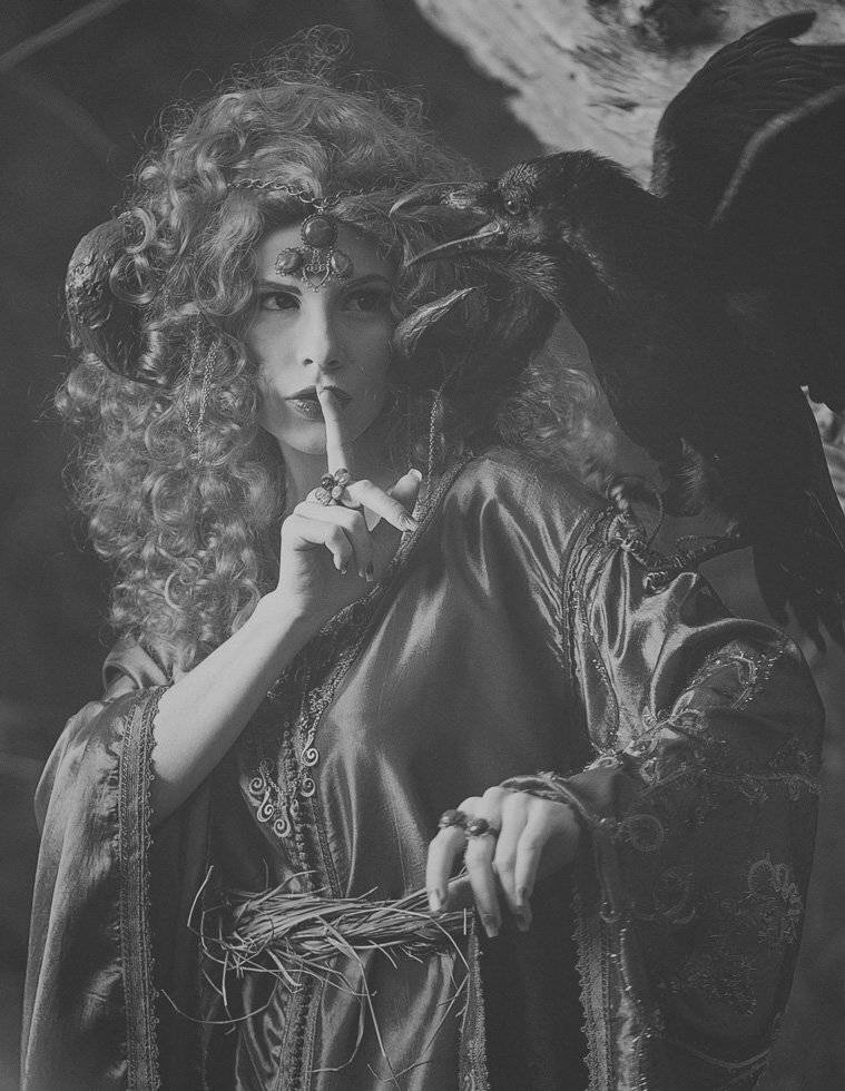 колдунья, линии, пятна, портрет, valeko