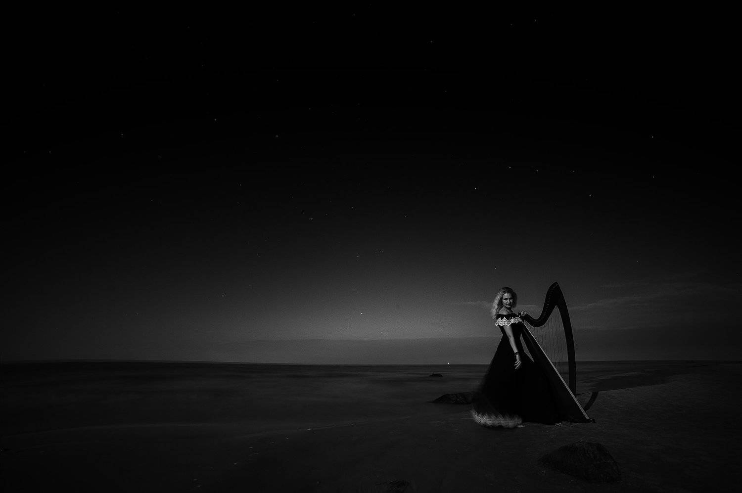 Black and white, Landscape, Long exposure, Night, Portrait, Sutkus Rolandas