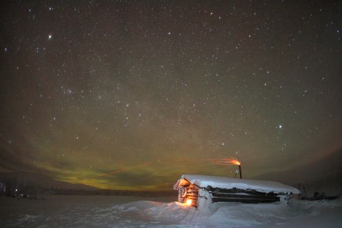 Вогульская изба в долине Лямпы