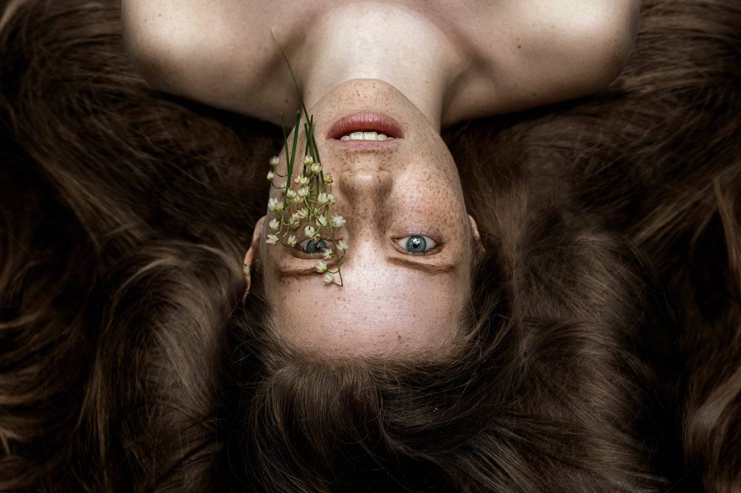 девушка портрет сказка лес лицо глаза волосы, Комарова Настя