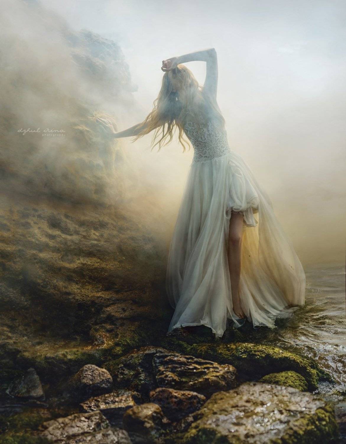 Dress, Dzhulirina, Girl, Hair, Irinadzhul, People, Popular, Portrait, Rock, Sea, White, Ирина Джуль