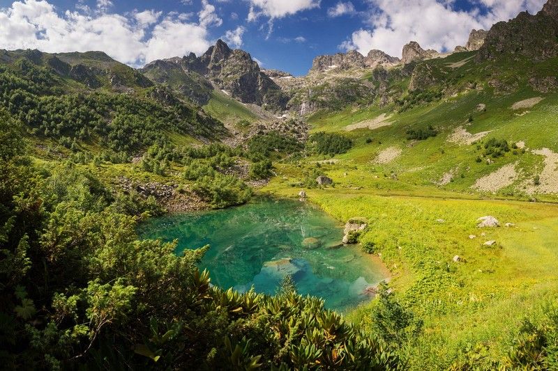 архыз, оз.нижняя запятая Запятая фото превью