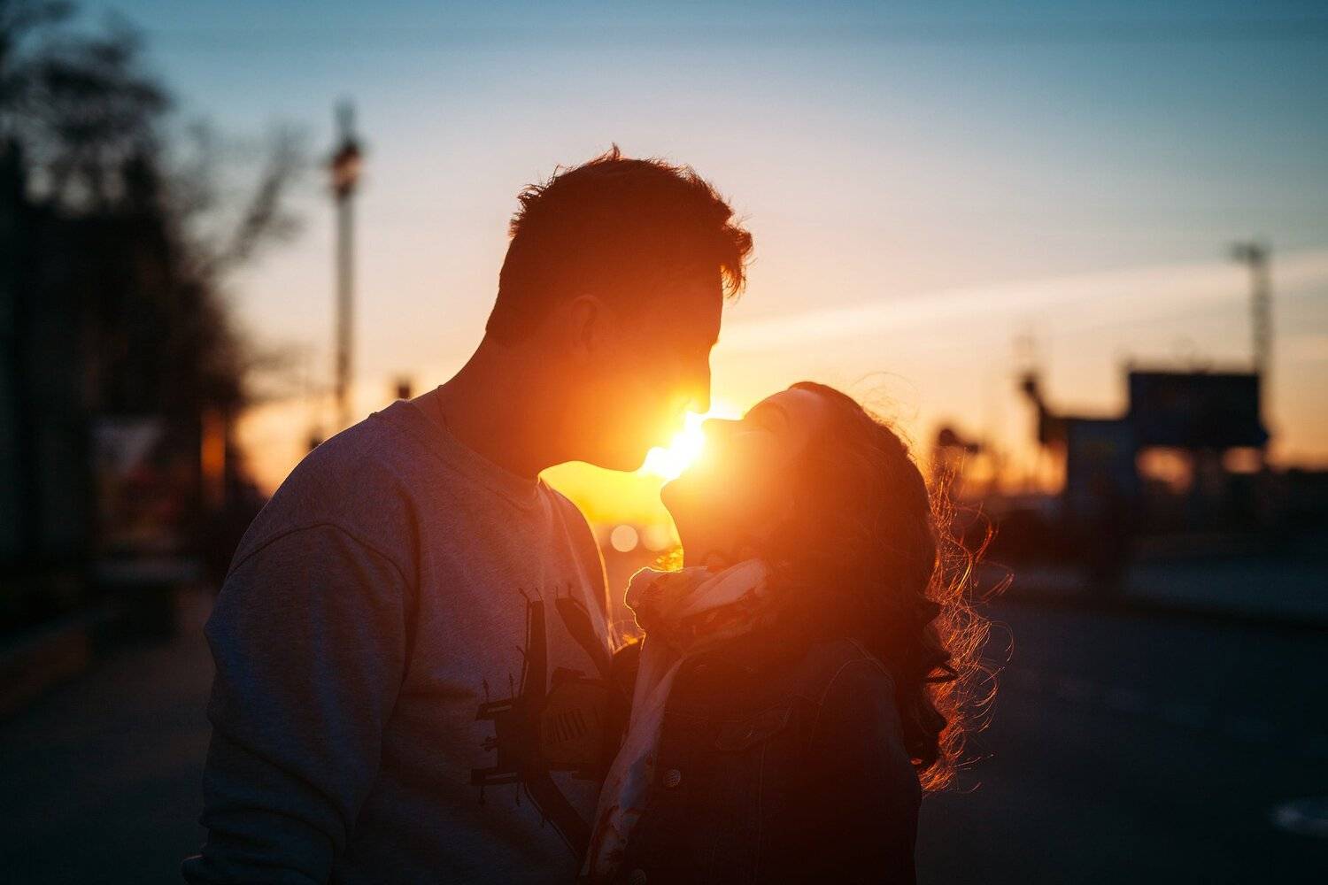 любовь, девушка, портрет, закат, солнце, Андрей Михайлов