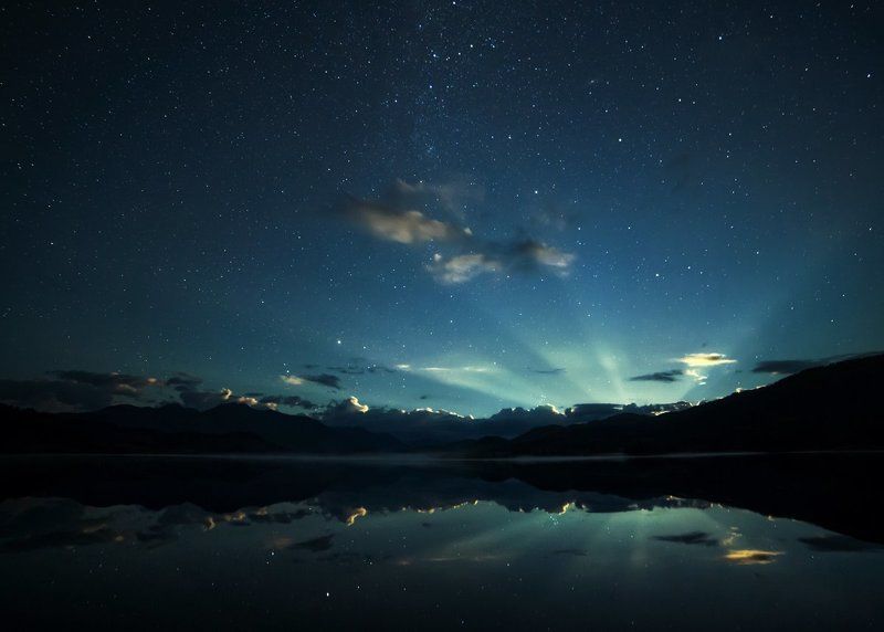 Восход луны на озере Язовом, Восточный Казахстан фото превью