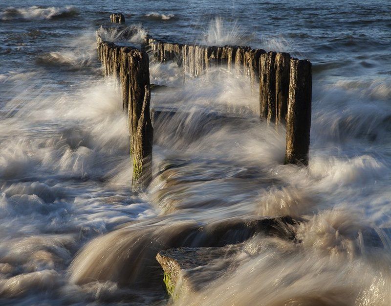 Baltic, Breakwaters, Water water фото превью