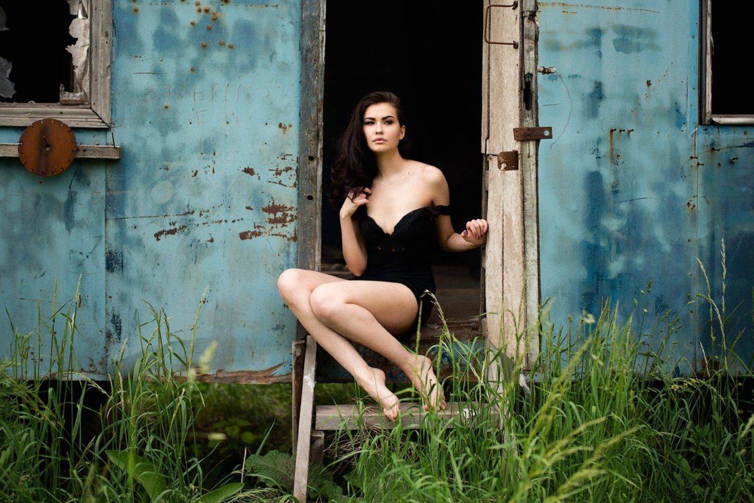 портрет, девушка, красивая, волосы, глаза, взгляд, лицо, Абдрахманов Аскар