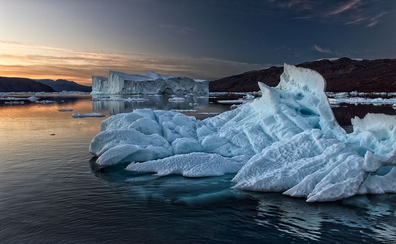 гренландия, арктика, айсберги Лето на 70-й параллели фото превью