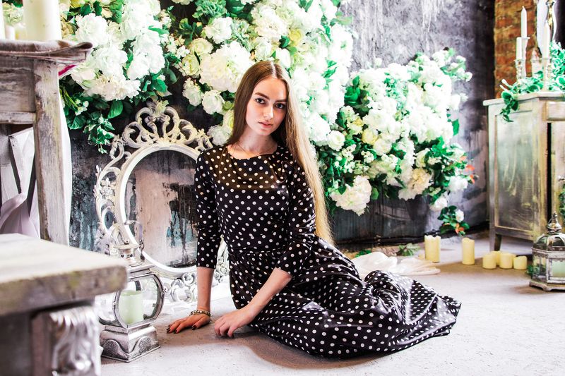 portrait, girl, beautiful, model, people, beauty Анна фото превью