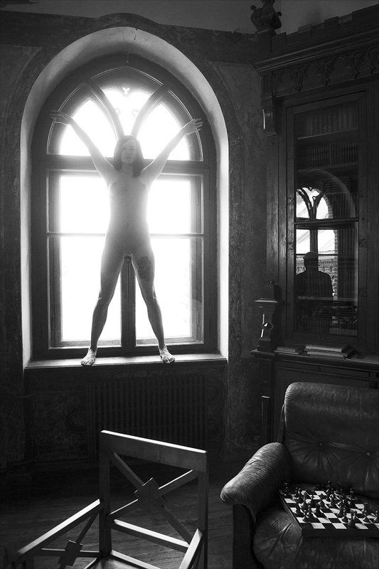 Окно, шахматы и приведение фото превью