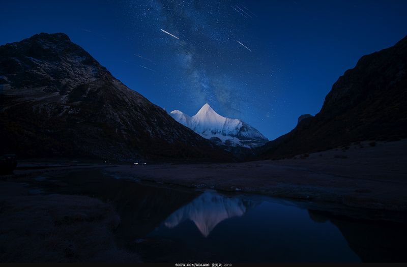 静静的央迈勇神山 Тихо,  центральный  -  Ён  гора  фото превью