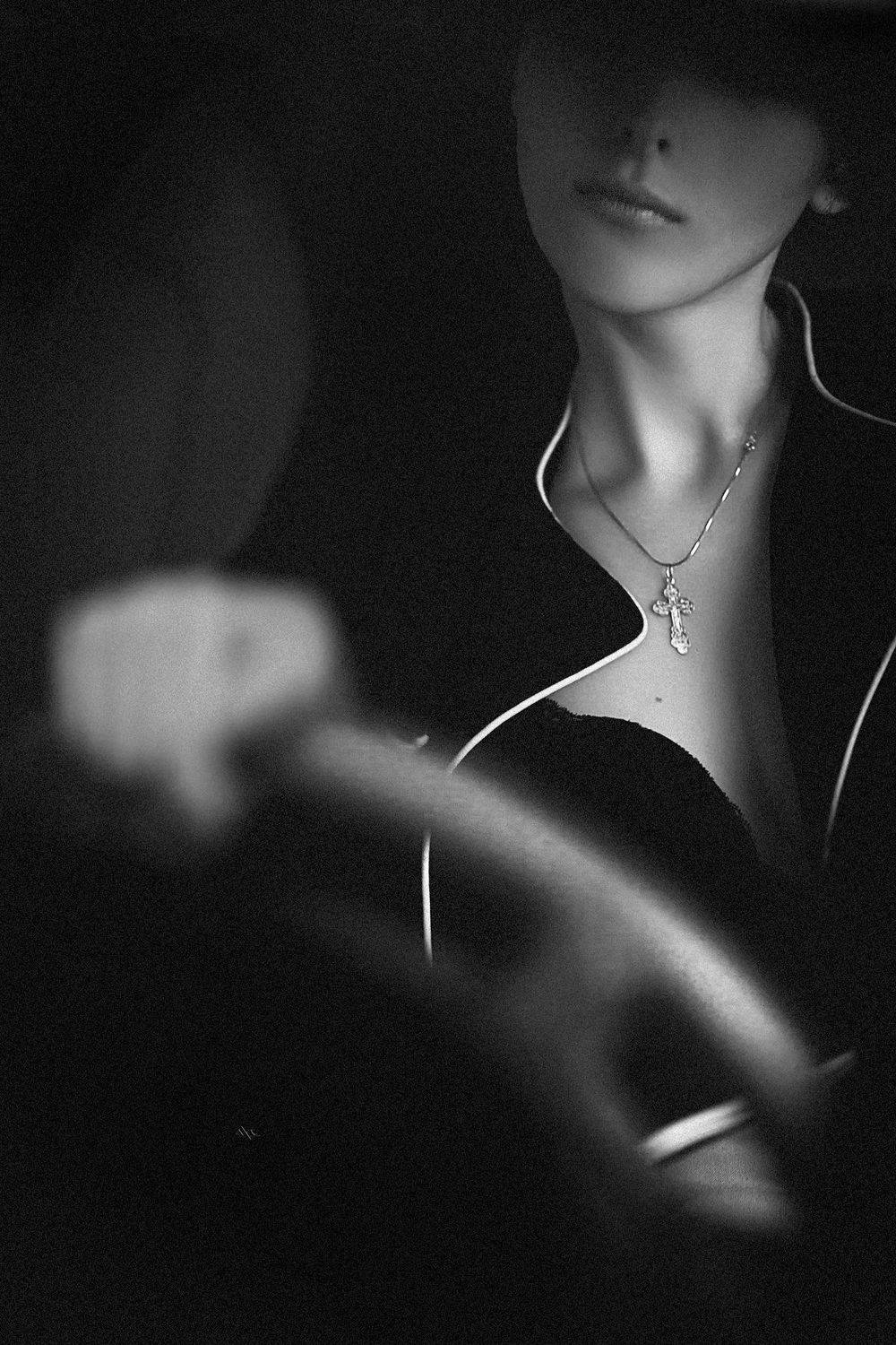 Black and white, Portrait, Woman, Руслан Болгов (Axe)