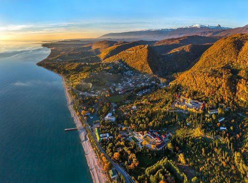 Полет над Абхазией. Осень - Зима.