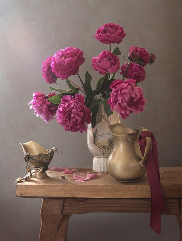 розовый букет фото превью