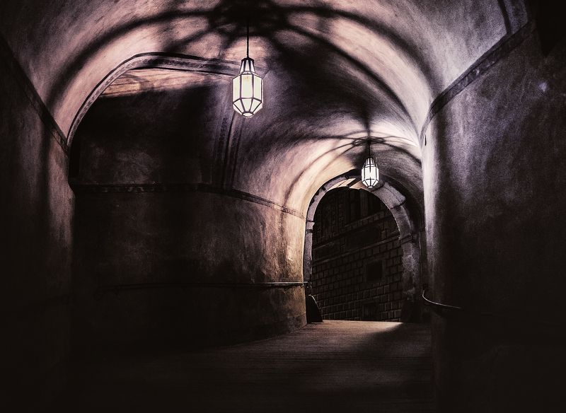 Архитектура, Город, Ночь, Свет Выход фото превью