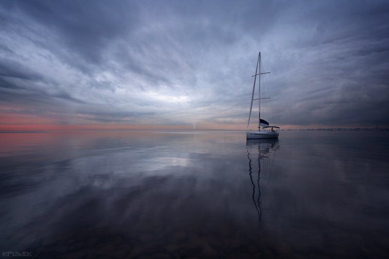 закат, море, облака, санкт-петербург, финский залив Нереальный Питер фото превью