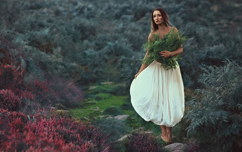 #portrait #girl #nature #topless #fairy #whitedress  Ewa фото превью