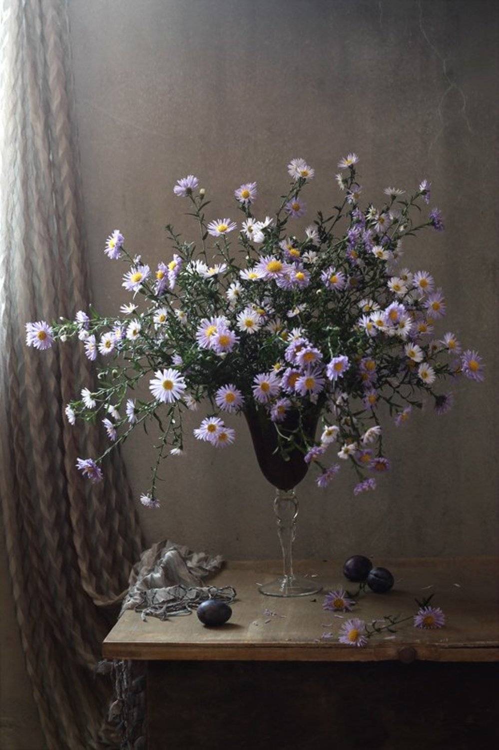 Натюрморт, Сентябрины, Цветы, Курочкина Диана