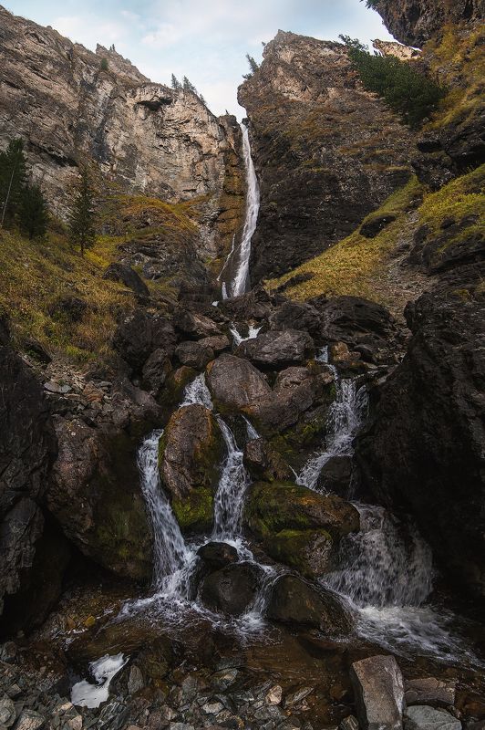 шинок, алтай, алтайскийкрай, сибирь, водопад, пейзаж, altay, altai, siberia Водопад Жираф на реке Шинок.  фото превью