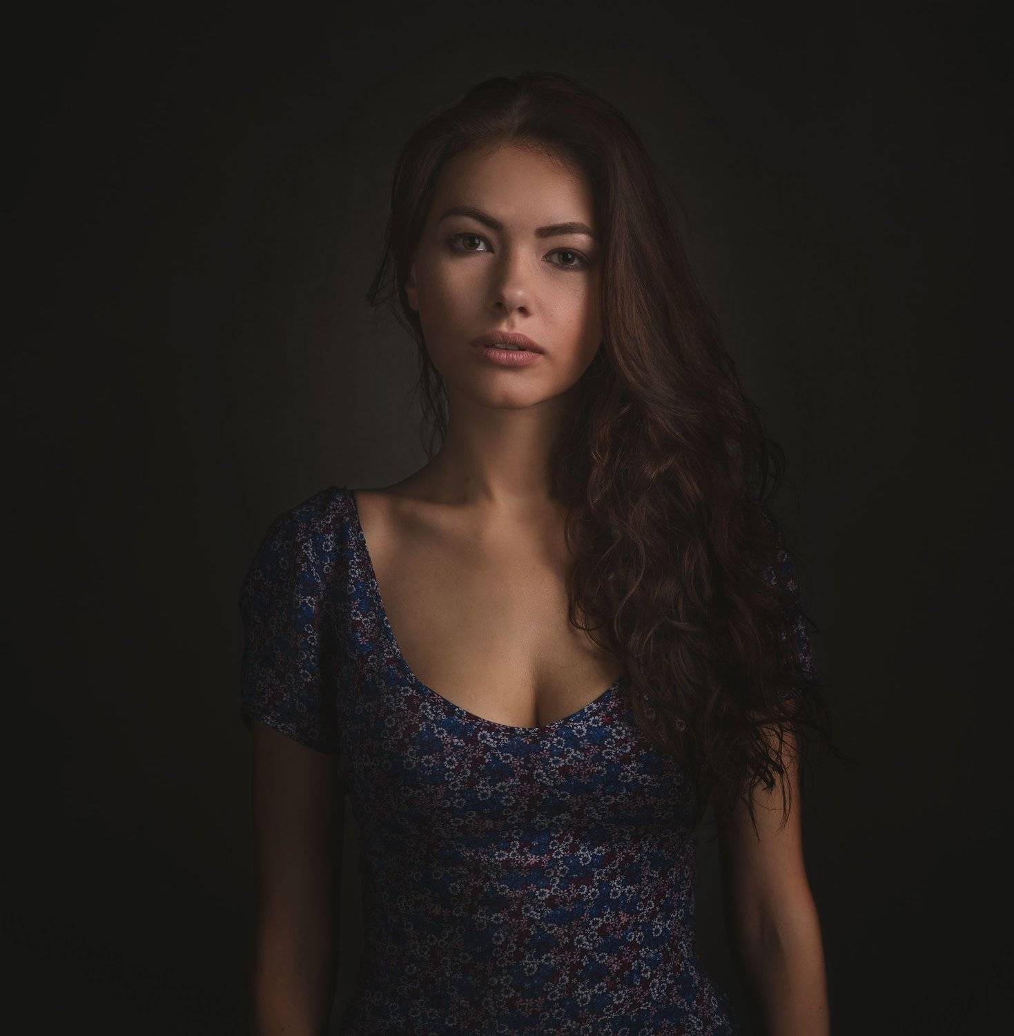 портрет девушки, студия, вспышка, Бутвиловский Дмитрий